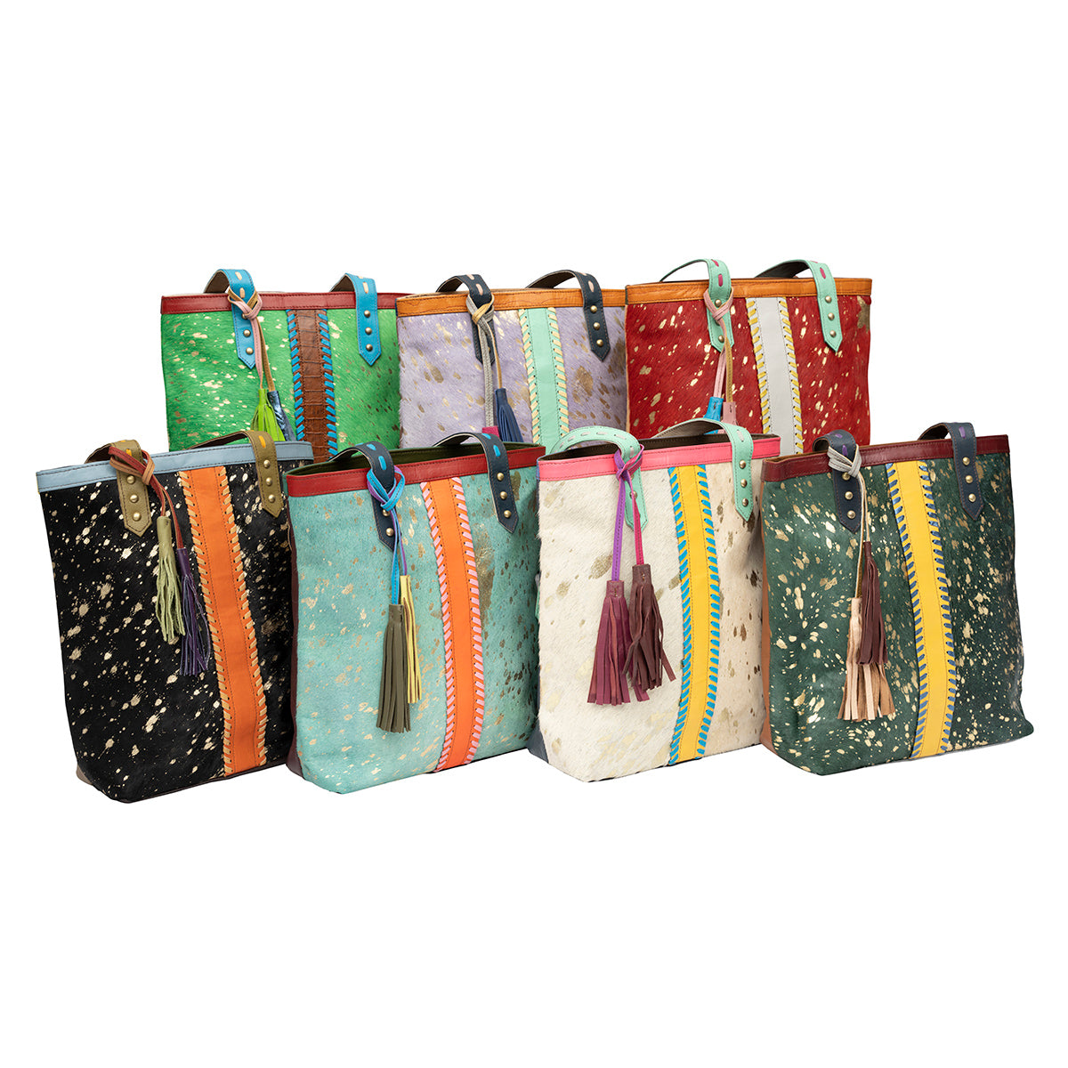 Painted Pony Multi-Colored Tote Bags