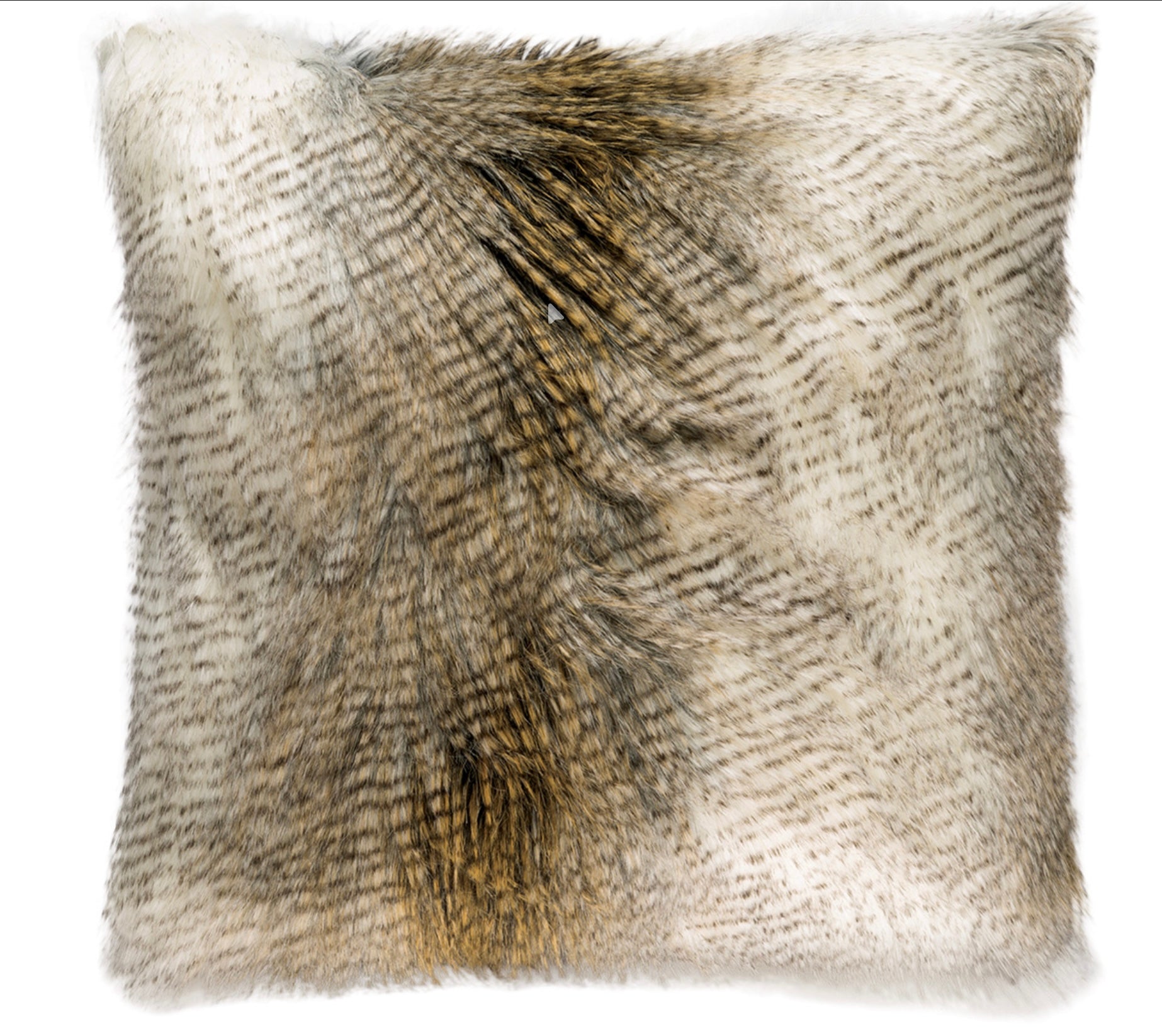 Glacier Fur Throw Pillow