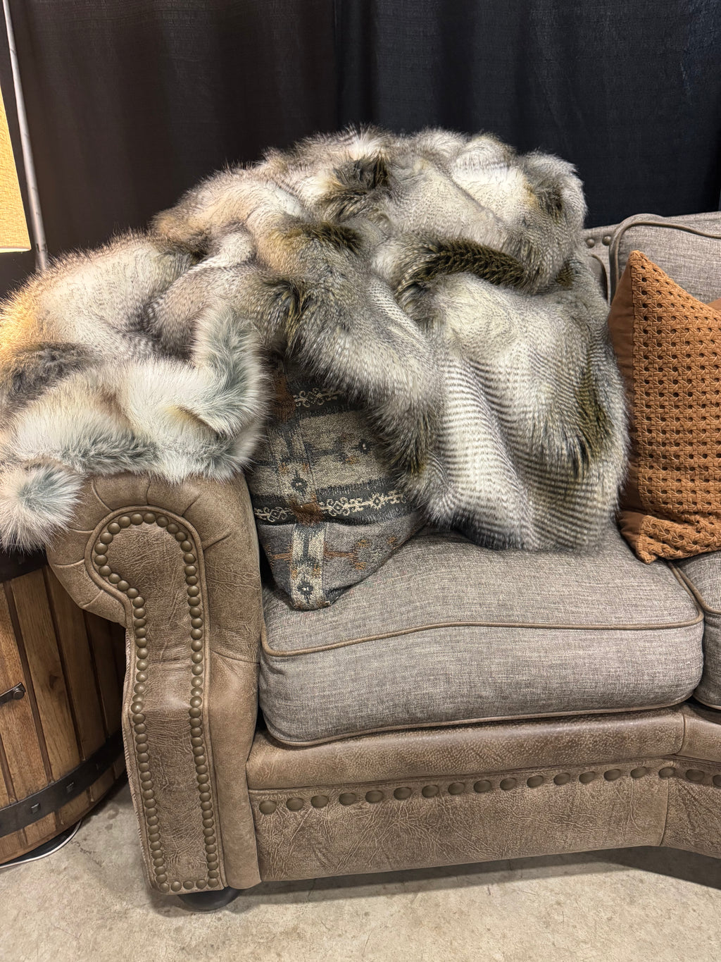 Glacier Fur Throw