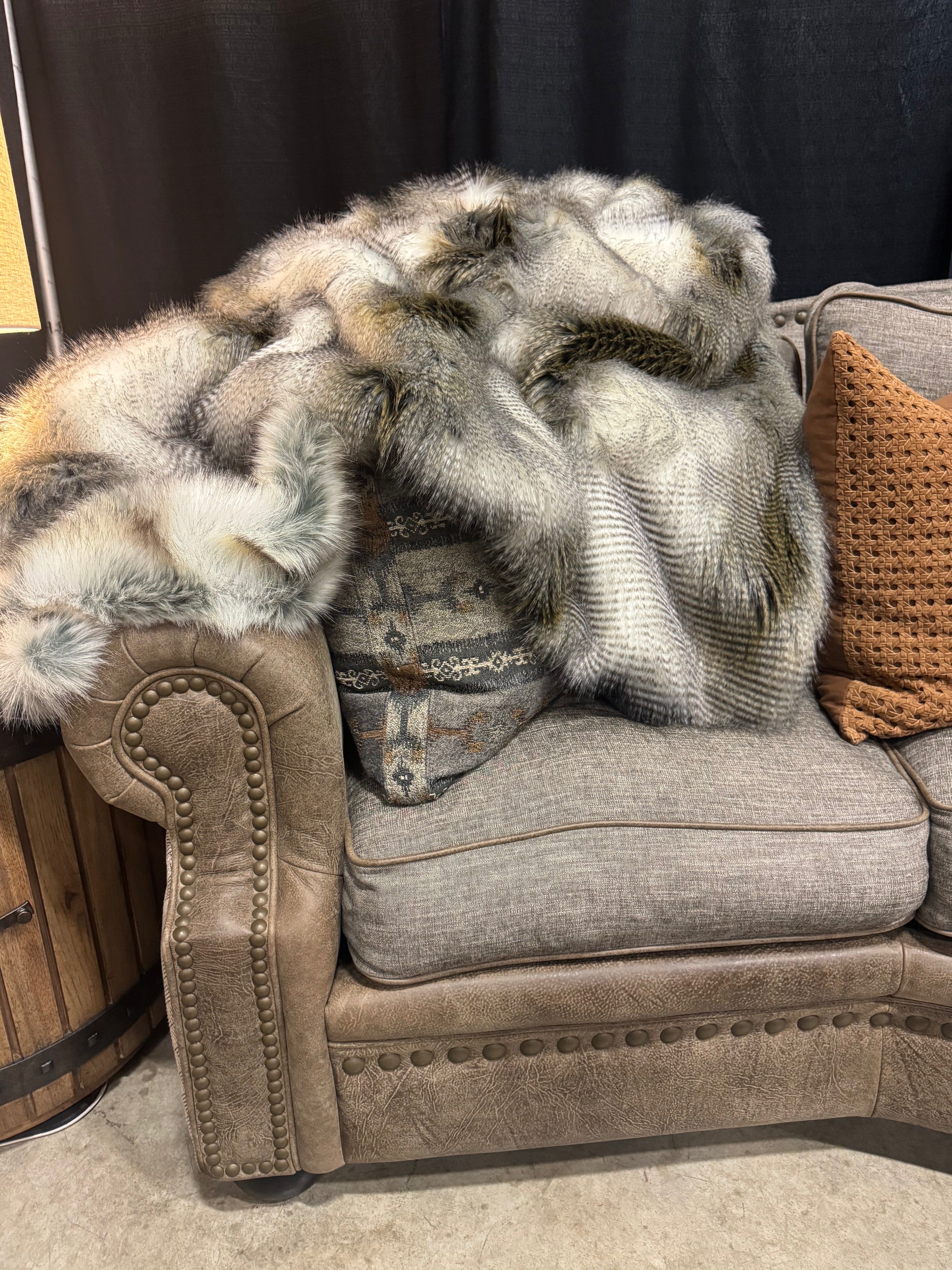 Glacier Fur Throw
